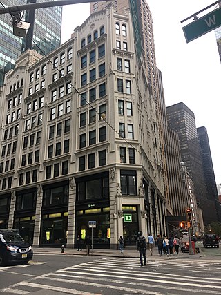 <span class="mw-page-title-main">224 West 57th Street</span> Commercial building in Manhattan, New York