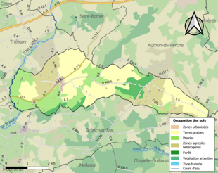 Mappa a colori che mostra l'uso del suolo.