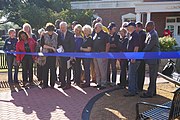 Alumni Association Brick Garden Ribbon Cutting