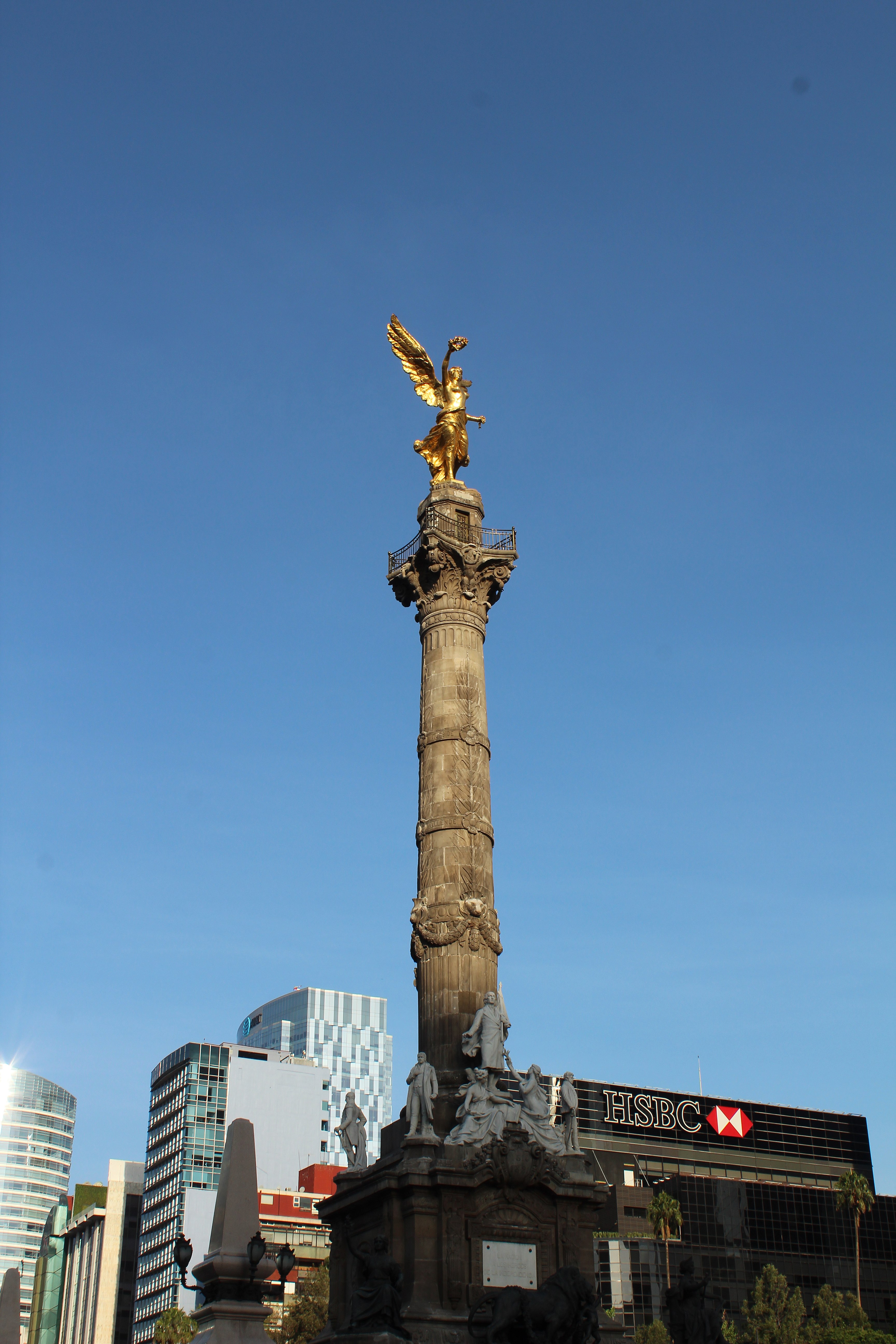 El ángel De La Independencia, Un Símbolo De Ciudad De México Imagen de  archivo - Imagen de america, vacaciones: 128071709