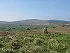 Slievenanee ve Trostan'a bakan modern bir gün ayakta duran taş - geograph.org.uk - 800096.jpg