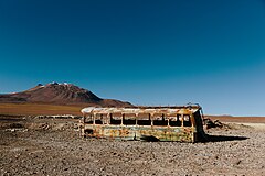 Image 20An abandoned bus in the Atacama Desert