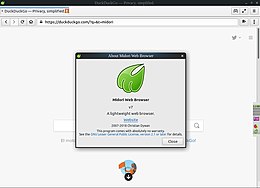 About Midori Web Browser v7 running on Ubuntu 18.jpg