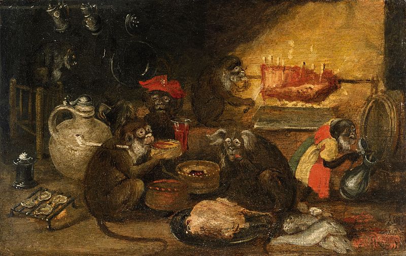 File:Abraham Teniers - Een aap samenleving.jpg