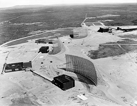 Ballistic Missile Early Warning System radars at Clear Air Force Station, Alaska.