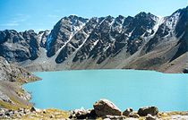 Ala Köl (jezero), pohoří Terskey Alatau, Kyrgyzstán