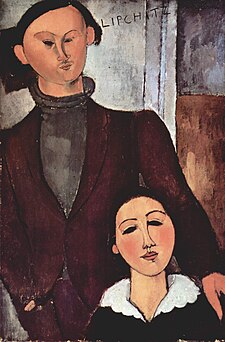 Amedeo Modigliani, portrét Jacquese a Berthe Lipchitz (1916)
