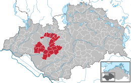 Amt Hagenow-Land - Carte