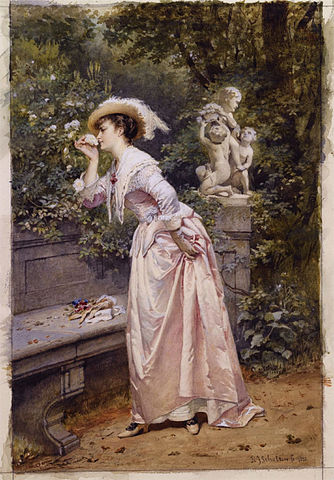 https://upload.wikimedia.org/wikipedia/commons/thumb/f/f5/An_elegant_lady_smelling_roses_by_Hendrik_Jacobus_Scholten_%281824-1907%29.jpg/334px-An_elegant_lady_smelling_roses_by_Hendrik_Jacobus_Scholten_%281824-1907%29.jpg
