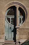 An Art Nouveau doorway in Ixelles, dating to 1902. Ixelles was a centre of Art Nouveau architecture in the first decades of the 20th century.