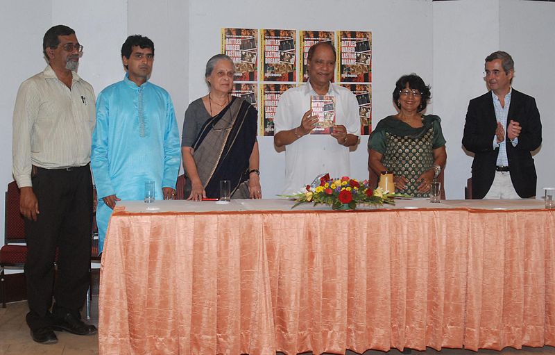 File:At Panjim, Goa, April 2011, during the launch of the book on Aquino de Bragança.jpg