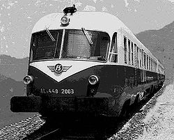 A Mediolanum vasúti járműve az FS ALn 442-448 sorozatú motorkocsi volt 1957 és 1969 között