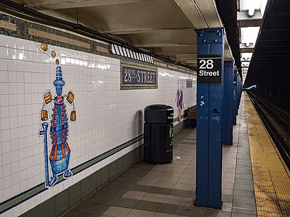 How to get to 28th Street Station BMT Broadway Line with public transit - About the place