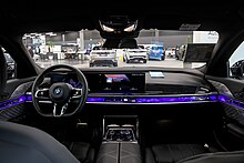 Interior featuring the iDrive 8 infotainment system BMW i7 xDrive60 1X7A7022.jpg