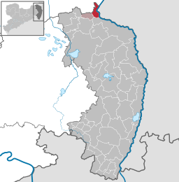 Läget för kommunen Bad Muskau i Görlitz