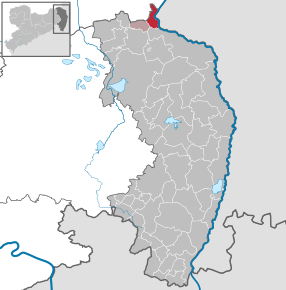 Poziția orașului Bad Muskau pe harta districtului Görlitz