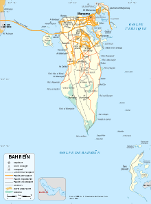 Description de l'image Bahrain map-fr.svg.