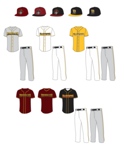 Current 2014-15 season uniforms plus past uniforms