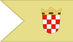 Banner of Croatia at Ferdinand II's coronation (1618).svg