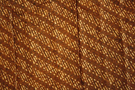 Batiks from Surakarta, Java, like this parang klithik sword pattern, have a fractal dimension between 1.2 and 1.5.