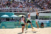 Deutsch: Beachvolleyball bei den Olympischen Jugendspielen 2018; Tag 11, 17. Oktober 2018; Jungen, Spiel um Platz 3 – Argentinien-Ungarn 2:0 (21–15/21–15) English: Beach volleyball at the 2018 Summer Youth Olympics at 17 October 2018 – Bronze Medal Match – Argentina-Hungary 2:0 (21–15/21–15)