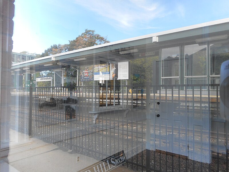 File:Bedford Hills NYC Station; Reflections of Metro-North.jpg