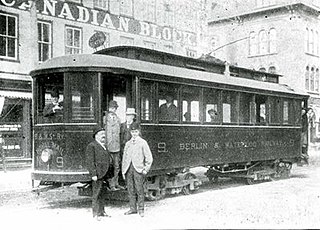 <span class="mw-page-title-main">Kitchener and Waterloo Street Railway</span> Former street railway in Waterloo Region, Ontario, Canada