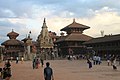 * Nomination Bhaktapur durbar square. --Tanweer Morshed 09:48, 14 August 2014 (UTC) * Decline No QI for reason of too much quality issues: Unfortunate head and body crop of people in foreground. Perspective not done. Reddish CA. Lacking of fine details in the roof and wall structure. Blurred bird in the sky. --Cccefalon 12:40, 14 August 2014 (UTC)