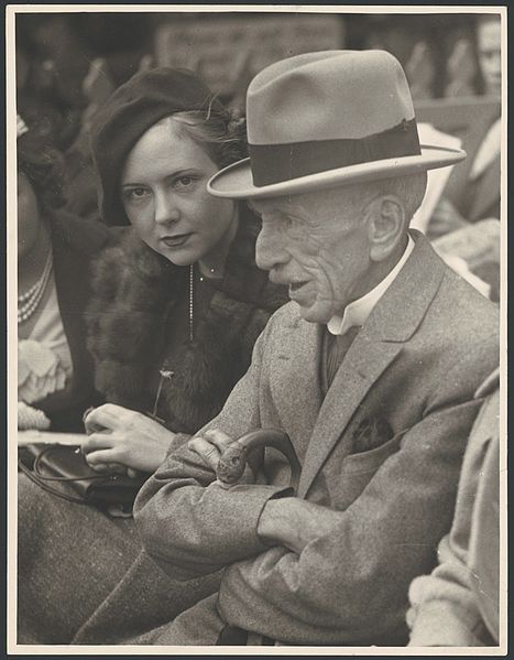 File:Billy Hughes with daughter Helen Hughes at Sydney Cricket Ground (16617379881).jpg