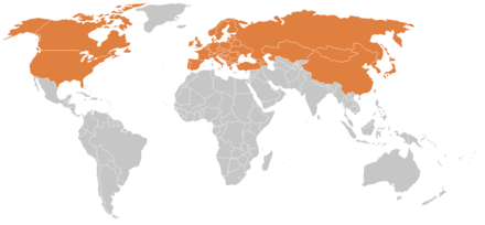 Lyme disease is prevalent in most countries of the temperate Northern Hemisphere