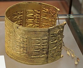 Gold bracelet from the tomb Regolini-Galassi 650 BC