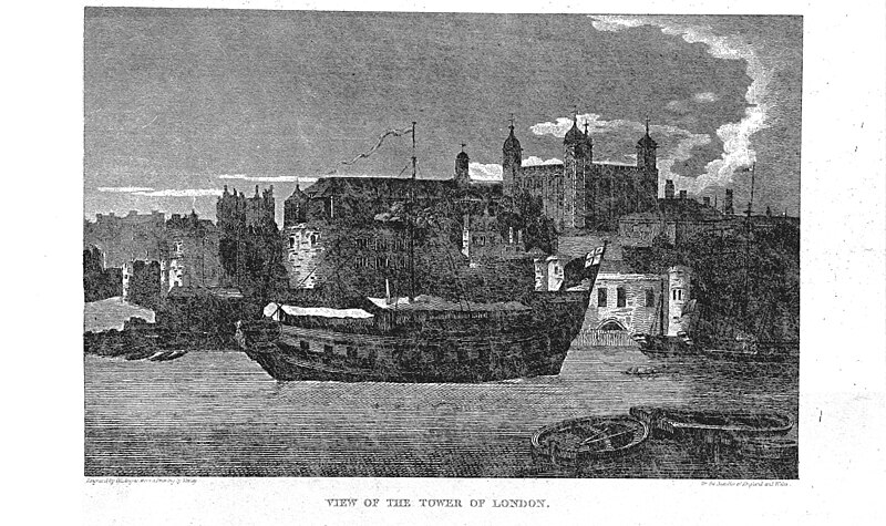 File:Brayley(1820) p3.053 - View of the Tower of London.jpg