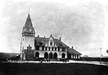 La vecchia stazione ferroviaria di Tsingtao, un chiaro esempio di architettura coloniale tedesca