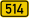 Bundesstraße 514 number.svg