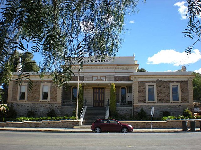 Burra Town Hall in the Hundred of Kooringa