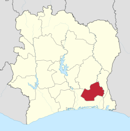 Regione di Agnéby – Localizzazione