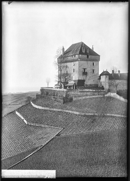 File:CH-NB - Montreux, Clarens, Château du Châtelard, vue d’ensemble extérieure - Collection Max van Berchem - EAD-7244.tif