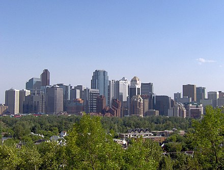 Calgary business district from Centre Rd. NW.