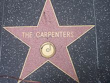 Stern der Carpenters auf dem Walk of Fame in Hollywood (2007)