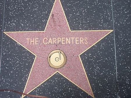 The Carpenters' star on the Hollywood Walk of Fame
