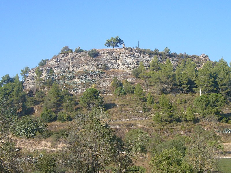 File:Castell de Castellolí 01 vist des de Cal Jaume Bruguers.jpg