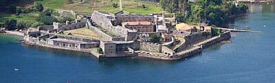 The castle of San Felipe at the entrance of the harbour Castelo de San Filipe, Brion, Ferrol, Galiza.jpg