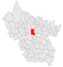 Location of Cernătești