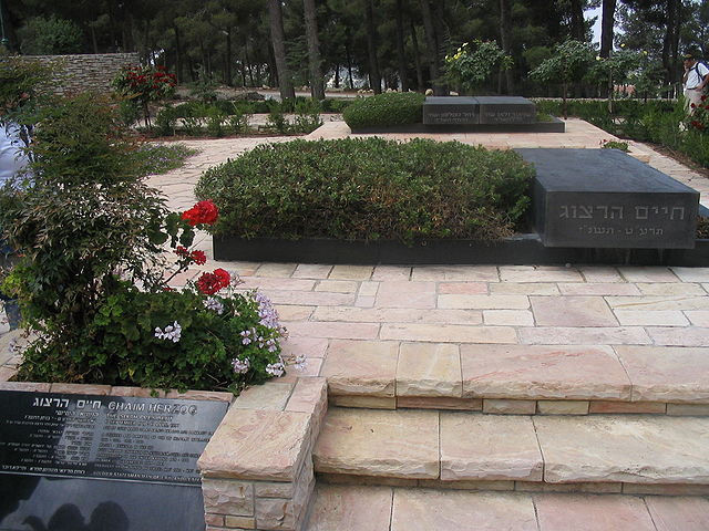 Herzog's grave on Mount Herzl
