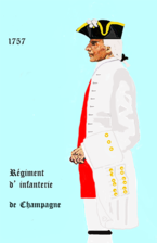 régiment de Champagne de 1757 à 1762