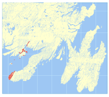 Chapel Island Formation map.svg