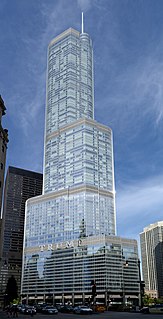 Trump International Hotel and Tower (Chicago) Skyscraper condo-hotel in downtown Chicago, Illinois