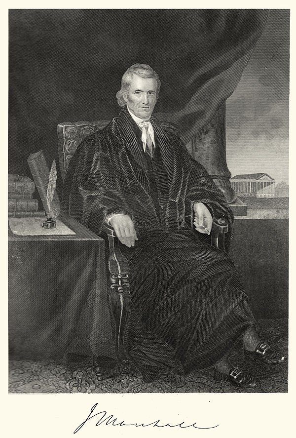 John Marshall, chief justice from 1801 to 1835