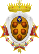 Coat of arms of the Grand Duchy of Tuscany (1562-1737).svg