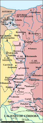 Condado De Castilla: Bardulia y preludio a Castilla, Primeras repoblaciones (791-850), Rodrigo, el primer conde de Castilla (850-873)